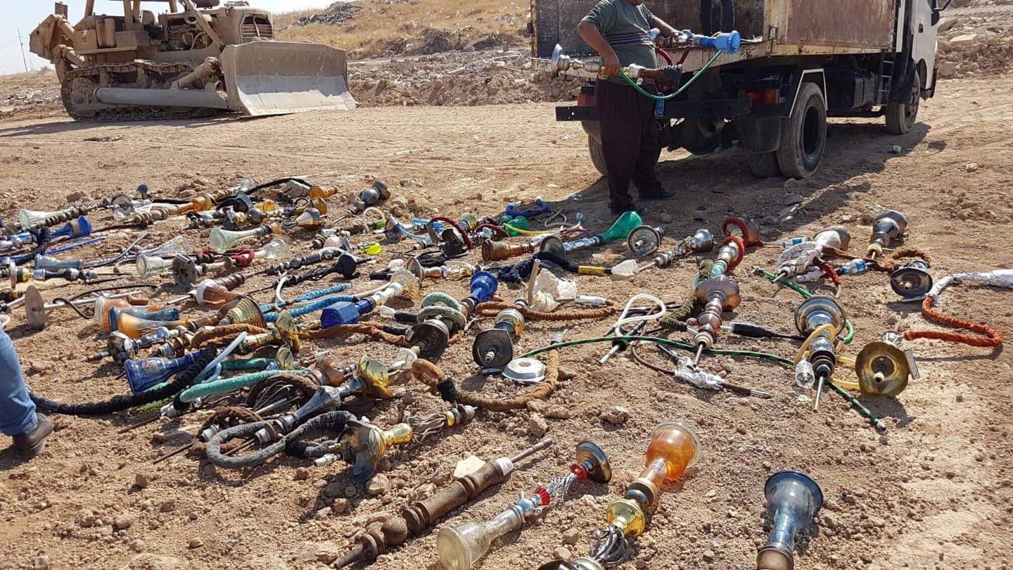 له‌ هه‌ولێر ده‌یان نێرگه‌له‌ له‌ناو بران